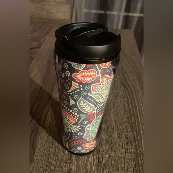 🆕 Vera Bradley Nomadic Floral Travel Mug Bohemian - Picture 1 of 3